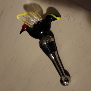 Glass Bird Bottle Stopper